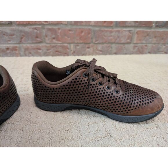 Nobull Shoes Men 8.5 Women 10 Brown Leather Trainers Crossfit Workout - Picture 9 of 12